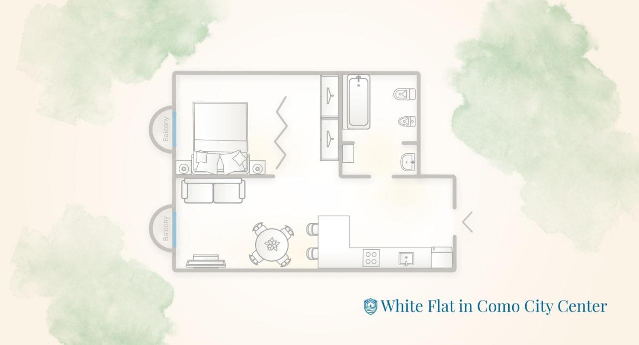 Appartement White Flat In Center By Rent Côme
